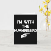 met The Hummingbird Funny Halloween Matching Kaart (Gele Bloem)