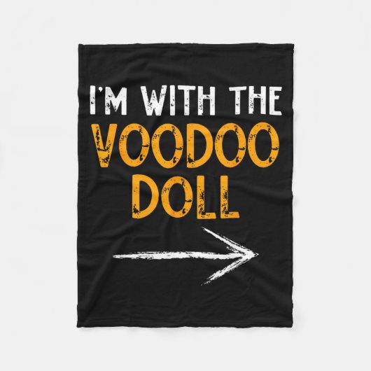 met The Voodoo Doll Halloween Matching Koppel Fleece Deken (Voorkant)