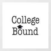 Met TOP College Bond Window Cling Raamsticker (Vel)