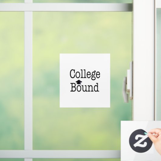 Met TOP College Bond Window Cling Raamsticker (Huis)