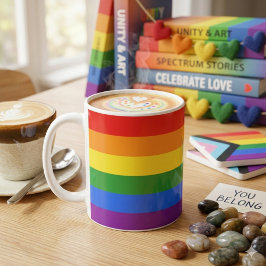 Met trots een slok nemen: Regenboogvlag Koffiemok