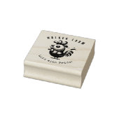 Met trots gelegd Grappige boerderij verse hen kip Rubberstempel (Stempel)