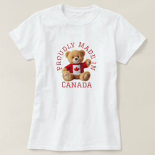 Met trots gemaakt in Canada met Teddy Bear T-shirt