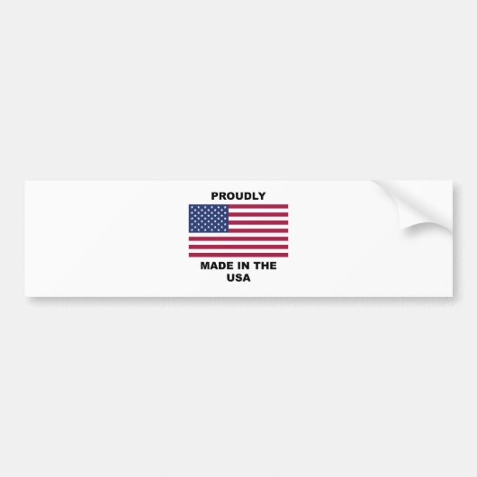 Met trots gemaakt in de VS Bumpersticker (Voorkant)