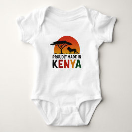 Met trots gemaakt in Kenia Afrikaanse safari Romper