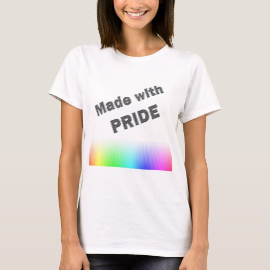 Met trots gemaakt t-shirt (Voorkant)