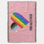 Met trots gemaakte regenbooghart aangepaste modern deken (Voorkant Verticaal)