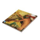 Met trots op zijn record tegeltje (Zijkant)