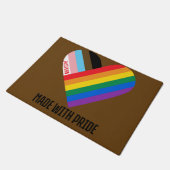 Met trots regenbooghart aangepast modern deurmat (Schuin)