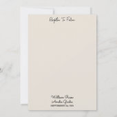 Met Tuin Bloemen Lente Hout Boho Rustieke Bruiloft Kaart (Achterkant)