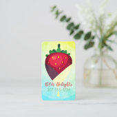 met tuxedo-chocolade bedekte aardbeivruchten visitekaartje (Staand voorkant)