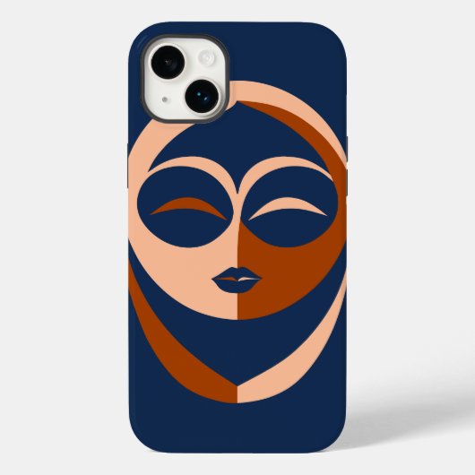 met twee aangezichten Case-Mate iPhone case (Achterkant)