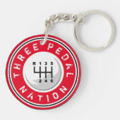 Met twee kanten BESPAAR U DE MANUELE SLEUTELHANGER (Achterkant)