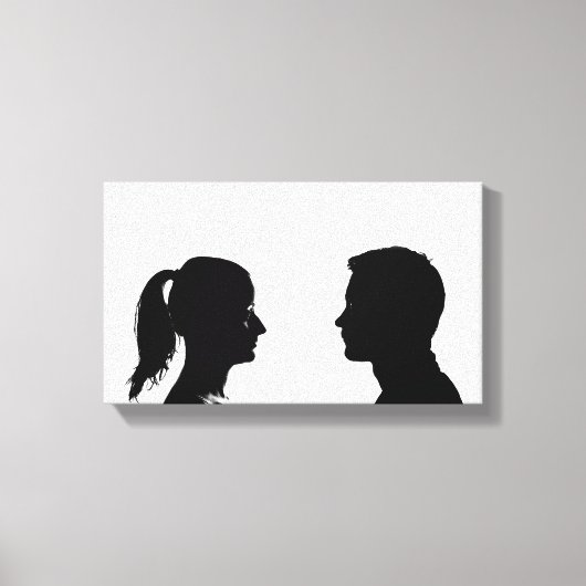 met twee kop | Zazzle_Growshop. Canvas Afdruk (Voorkant)
