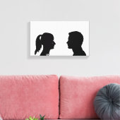 met twee kop | Zazzle_Growshop. Canvas Afdruk (Insitu (Woonkamer))