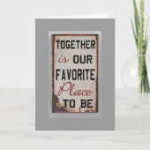 MET "U" BIJ CHRISTMAS=FAVORITE FEESTDAGEN KAART (Voorkant)