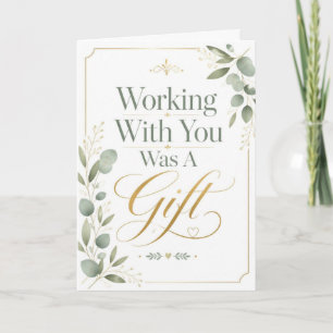 Met U Samenwerken Was Een Geschenk Kaart