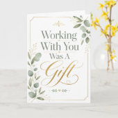 Met U Samenwerken Was Een Geschenk Kaart (Gele Bloem)