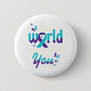 Met U Zelfmoordbewustzijn Geestelijke Gezondheid  Ronde Button 5,7 Cm