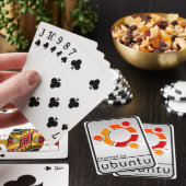 Met Ubuntu-kaarten Pokerkaarten (Insitu)