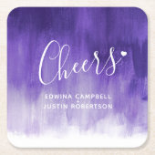 Met ultraviolette moderne kunstwaspapieren onderze kartonnen onderzetters (Voorkant)