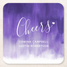 Met ultraviolette moderne kunstwaspapieren onderze kartonnen onderzetters