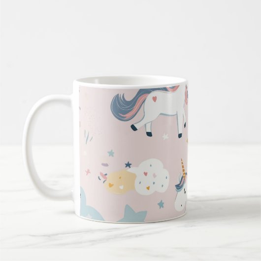 Met unicorn vrienden koffiemok (Links)