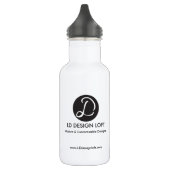 met Uw Logo hier, Aanbieding Waterfles (Links)