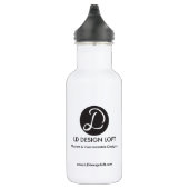 met Uw Logo hier, Aanbieding Waterfles (Rechts)