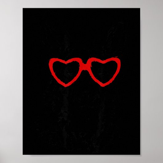 Met Valentijnsdag Duitse Herdershart Poster (Voorkant)
