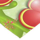 Met veel liefdesrode gele harten fractal Art Korte Tafelloper (Hoek)