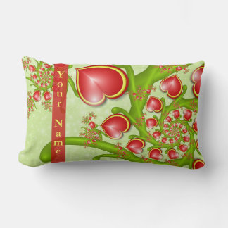 Met veel liefdesrood geel hart fractal art name kussen