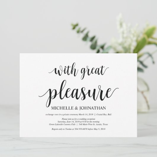 Met veel plezier nodigt de weddenschap uit tot kaart (Staand voorkant)