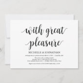 Met veel plezier nodigt de weddenschap uit tot kaart (Voorkant)