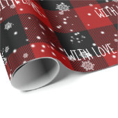 MET VERLICHTE Tekst op geplakt omlooppapier Cadeaupapier (Rol Hoek)