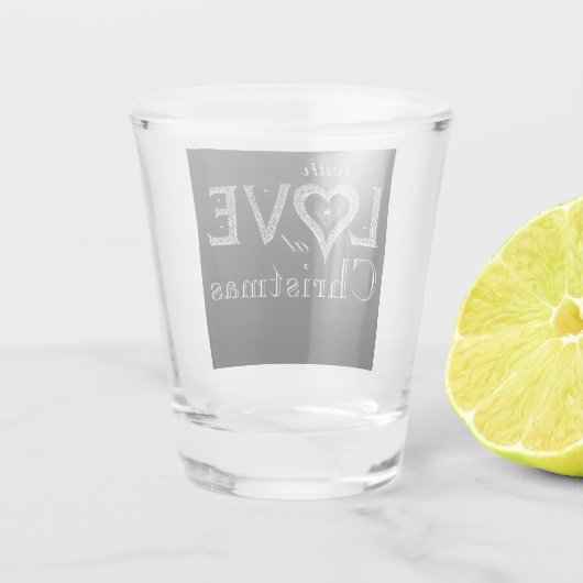 ***MET VERLIES BIJ CHRISTMAS** SHOT GLAS (Achterkant)