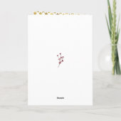 MET VERLIES | Happy New Year Modern Script Gold St Feestdagen Kaart (Achterkant)