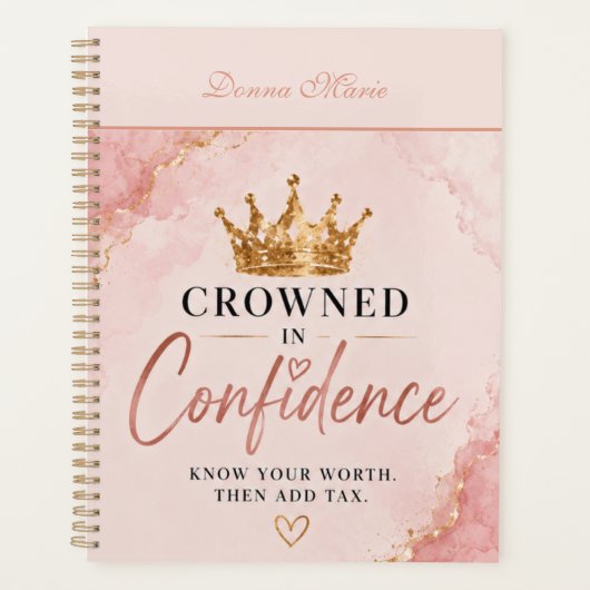 Met vertrouwen gekroond Inspirerend Planner (Voorkant)