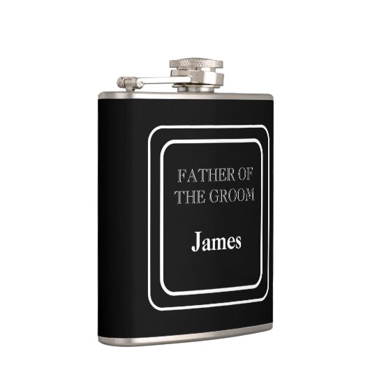 Met Vinyl Ommakte Fles-Huwelijksgetuige Van De Bru Heupfles (Rechts)