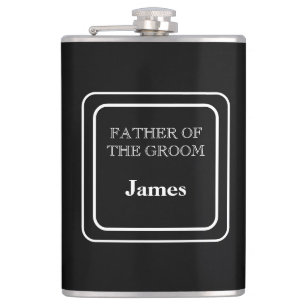 Met Vinyl Omslagen Fles-Vader Van De Bruidegom Heupfles