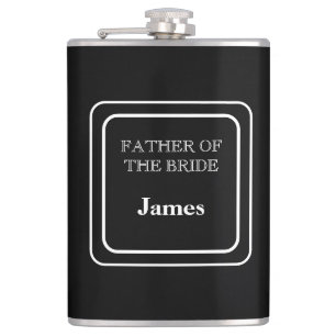 Met Vinyl Omsloten Flask-Vader van de Bruid Heupfles