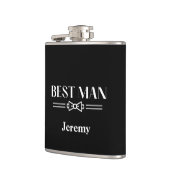 Met Vinyl Omwikkelde Flask-Beste Man Heupfles (Links)