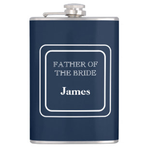 Met Vinyl Omwikkelde Flask-Vader van de Bruid Heupfles