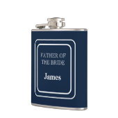 Met Vinyl Omwikkelde Flask-Vader van de Bruid Heupfles (Links)