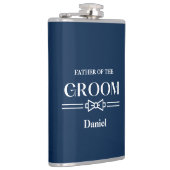 Met Vinyl Omwikkelde Flask-Vader van de Bruidegom Heupfles (Rechts)