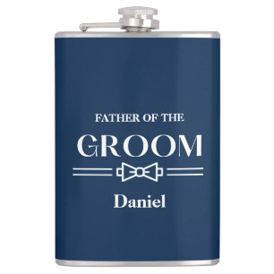 Met Vinyl Omwikkelde Flask-Vader van de Bruidegom Heupfles