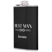 Met Vinyl Omwikkelde Fles-Beste Man Heupfles (Links)