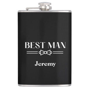 Met Vinyl Omwikkelde Fles-Beste Man Heupfles