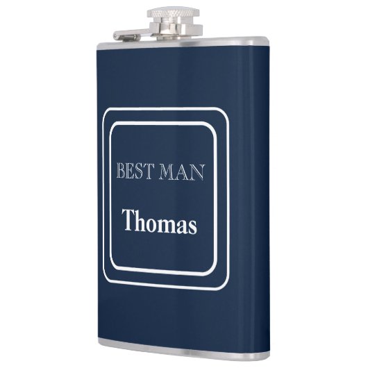 Met Vinyl Omwikkelde Fles-Beste Man Heupfles (Links)