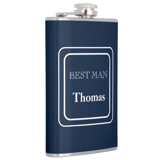 Met Vinyl Omwikkelde Fles-Beste Man Heupfles (Rechts)